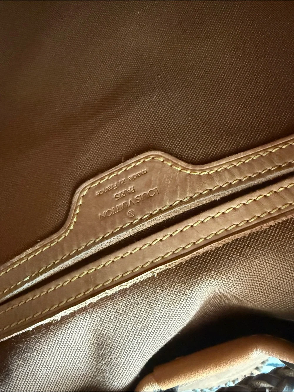 Vintage Boho Louis Vuitton Reworked Luxury Monogram Brown Fringe Leather Backpac